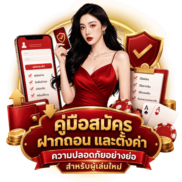 คู่มือสมัคร ฝากถอน